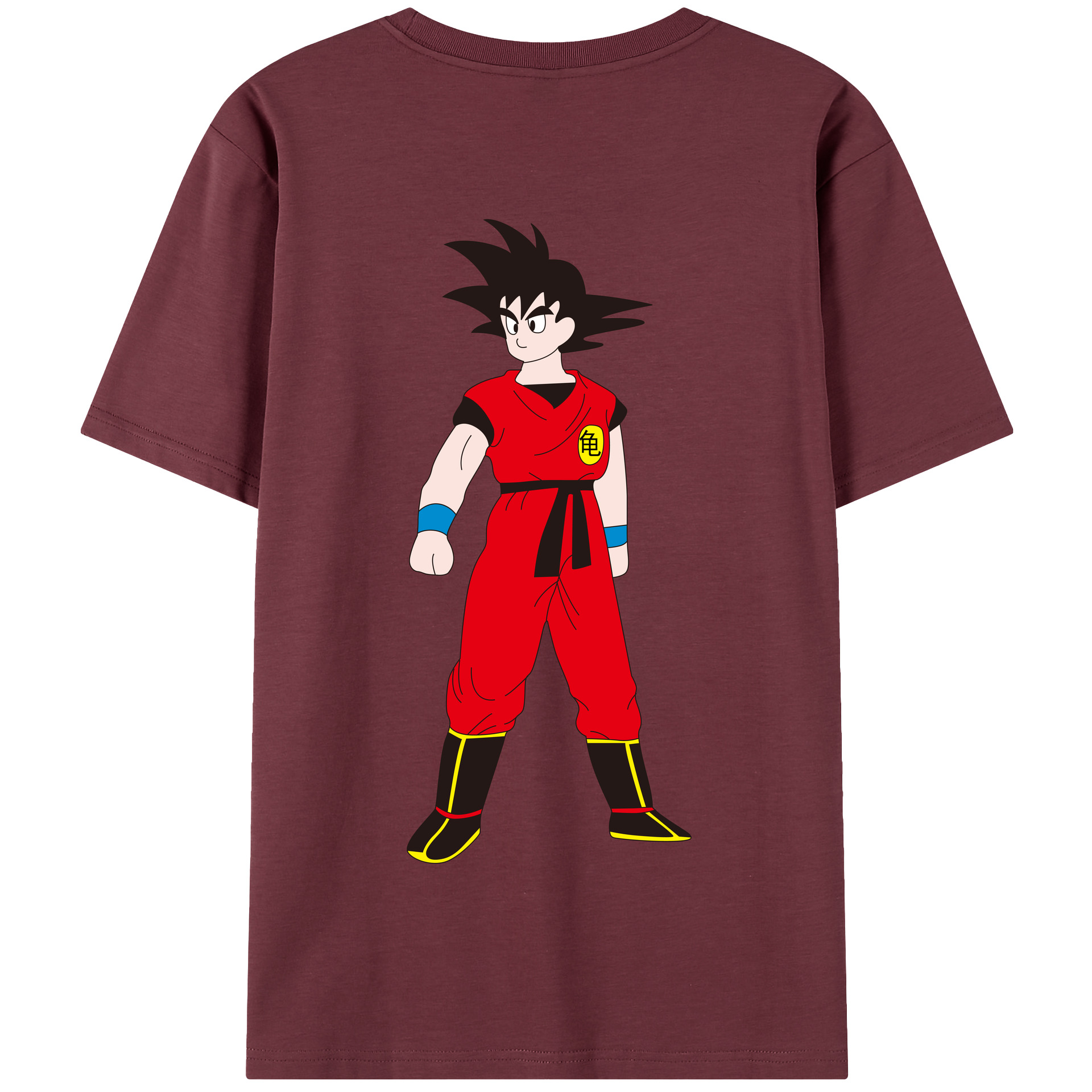 （画像用） ドラゴンボール 孫悟空（そん ごくう）Son Goku カカロット DRAGON BALL Kakarotto 綿100％半袖Tシャツ（背面プリント）